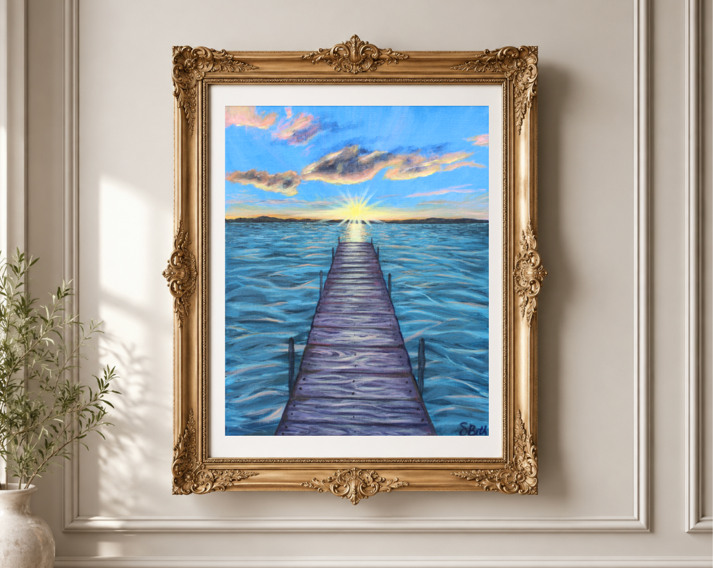 Docking at Sunset- Print